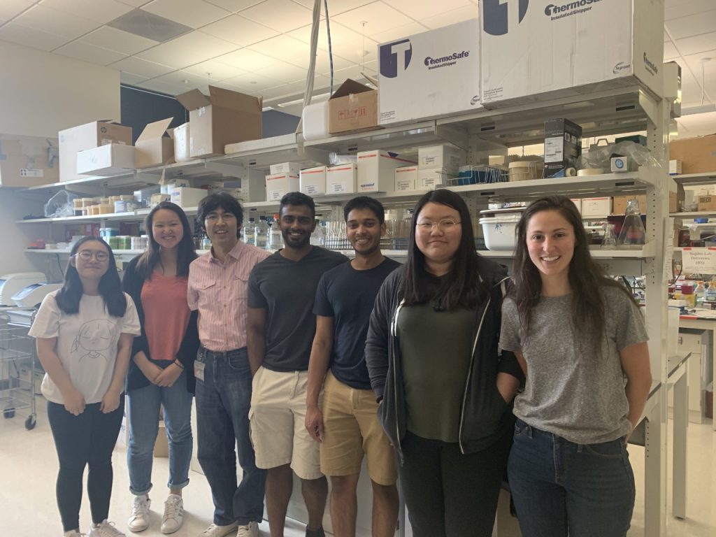 Suzuki Lab members in Suzuki Wet lab space